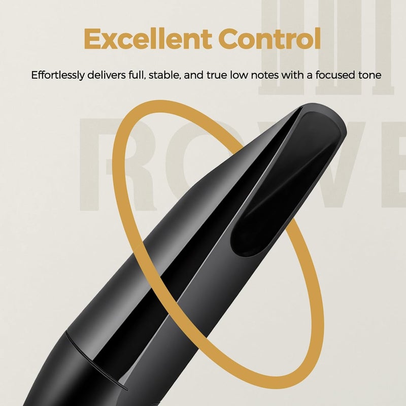ROWell Classic Tenor Saxophone Mouthpiece Professional Sax Mouthpiece Rich & Warm Tone Concert Band Mouthpiece for Students & Pros Ideal for Classical Music, Wind Orchestra, Chamber Music - Image 3